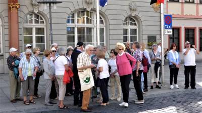 Reisegruppe in Coburg