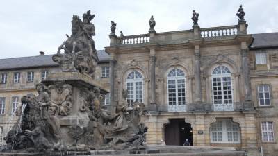 Bayreuth, Markgrafenbrunnen am Neuen Schloss